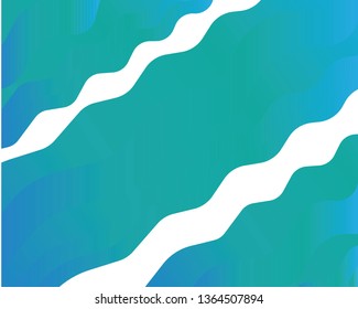 Water wave design over blue background, vector - Vector
 