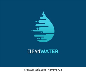 water, wave and drop icon, symbols