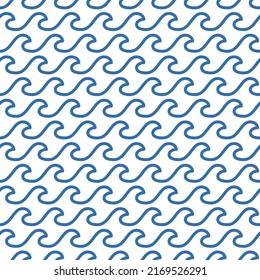 Water wave effect. Decorative seamless pattern print