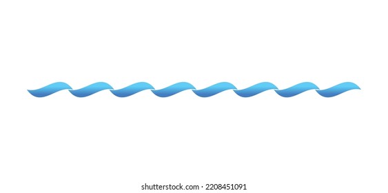 water wave graphic simple, ocean wave symbol, aqua icon