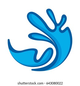 Water wave icon