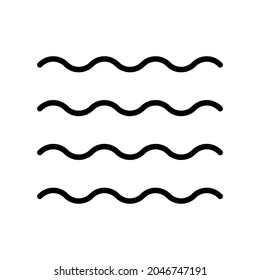 Icono de la ola de agua para aplicaciones y sitios web
