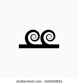 Water Wave Icon. Art Element Illustration As A Simple Vector Sign & Trendy Symbol for Design and Websites, Presentation or Apps Elements.