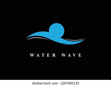 Diseño de iconos de olas de agua . archivo vectorial de ilustrador.