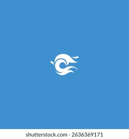 Water wave Icon flat vector design