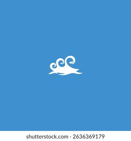 Water wave Icon flat vector design