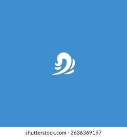 Water wave Icon flat vector design