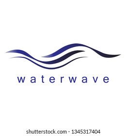 Water Wave Icon - Isolated On White Background. Vector Illustration Water Wave, Graphic Design. For Web, Websites, Print Material