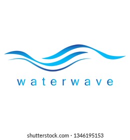 Water Wave Icon - Isolated On White Background. Vector Illustration Water Wave, Graphic Design. For Web, Websites, Print Material