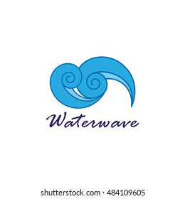 Water Wave Icon - Isolated On White Background. Vector Illustration, Graphic Design. For Web, Websites, Print Material 