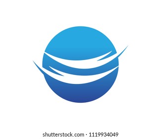 Water Wave Icon Logo