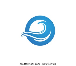 Water Wave Icon Logo