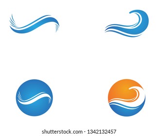 Water Wave Icon Logo