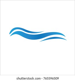 water wave icon logo
