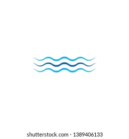 Water Wave Icon Logo Design Template for green technology business plumbing wind company with modern high end look
