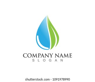 Water Wave Icon Logo Template