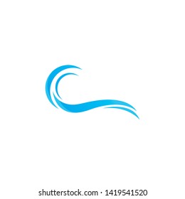 Water Wave Icon Logo Template vector illustration design 