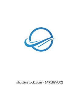 Water Wave Icon Logo Template
