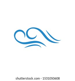 Water Wave Icon Logo Template