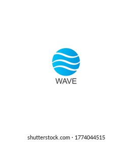 Water Wave Icon Logo Template vector illustration design 