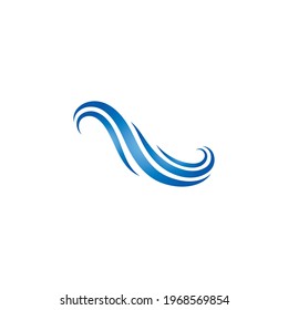 Diseño de la ilustración del vector de la plantilla del logotipo de la onda de agua 