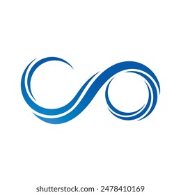 Water Wave Icon Logo Template vector illustration design 