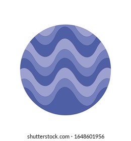 Water wave icon  logo vector design illustration 