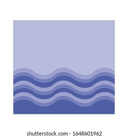 Water wave icon  logo vector design illustration 