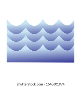 Water wave icon  logo vector design illustration 