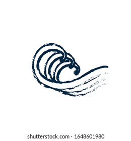 Water wave icon  logo vector design illustration 