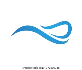Water Wave Icon Logos Template