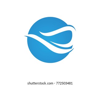 Wave Water Logo Template Stock Vector (Royalty Free) 1348926884