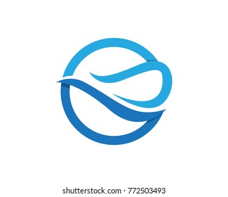 Water Wave Icon Logos Template