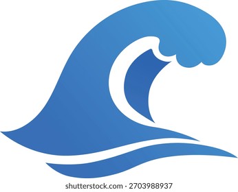 Agua y material de icono de onda
