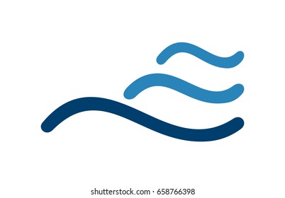 Water Wave Icon Ripple Line