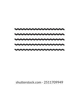 Water wave  icon. Sea, ocean, river line symbol. Blue waves design.