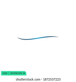 water wave icon sea symbol logo template simple design element