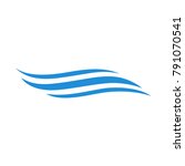 Water Wave Icon Vector Design