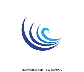 Water wave icon vector illustration