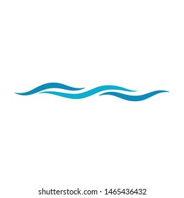 Water wave icon vector illustration design logo
