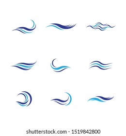 Water wave icon vector illustration