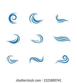 Water wave icon vector illustration