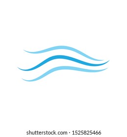 Water wave icon vector illustration design logo