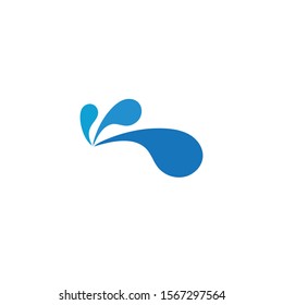 Water wave icon vector illustration design logo