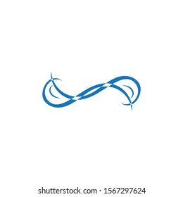 Water wave icon vector illustration design logo