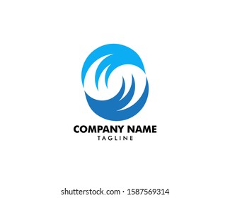 Water wave icon vector illustration design logo