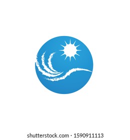 Water wave icon vector illustration design logo