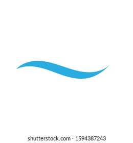 Water wave icon vector illustration design logo