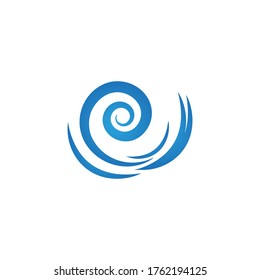 Water wave icon vector illustration design logo
