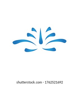 Logo de diseño de ilustraciones de vectores de ondas de agua
